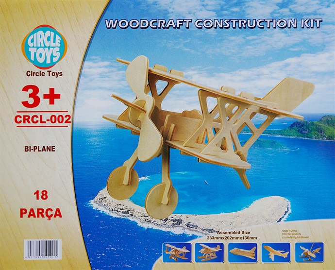 Circle%20Toys%20Bi-Plane%20(Uçak)%20Ahşap%20Maket