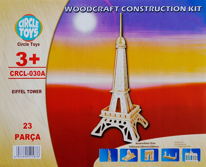 Circle%20Toys%20Eiffel%20Tower%20(Eyfel%20Kulesi)%20Ahşap%20Maket