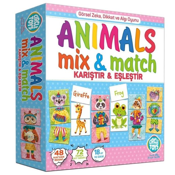 Circle%20Toys%20Animals%20Mix&Match%20Karıştır&Eşleştir%20Hayvanlar