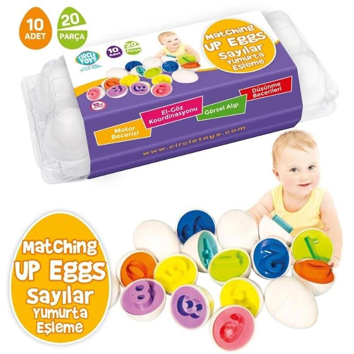 Circle%20Toys%2010’lu%20Sayılar%20Yumurta%20Eşleştirme