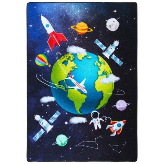 Confetti Outer Space 133x190 Lacivert Bukle