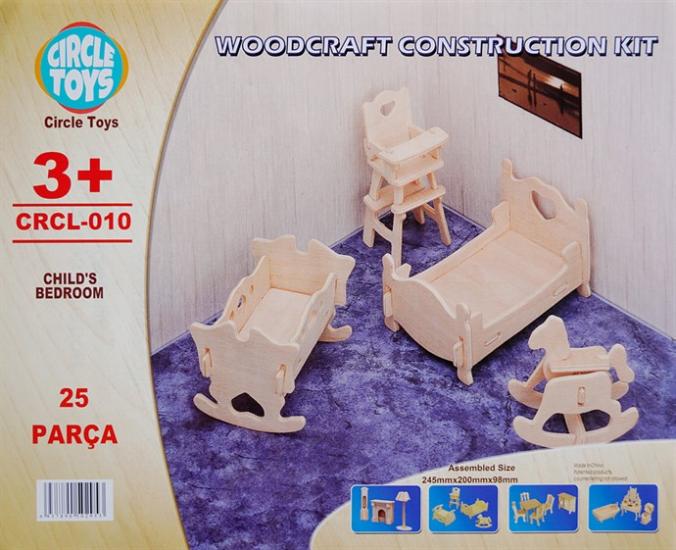 Circle Toys Child’S Bedroom (Çocuk Yatak Odası) Ahşap Maket