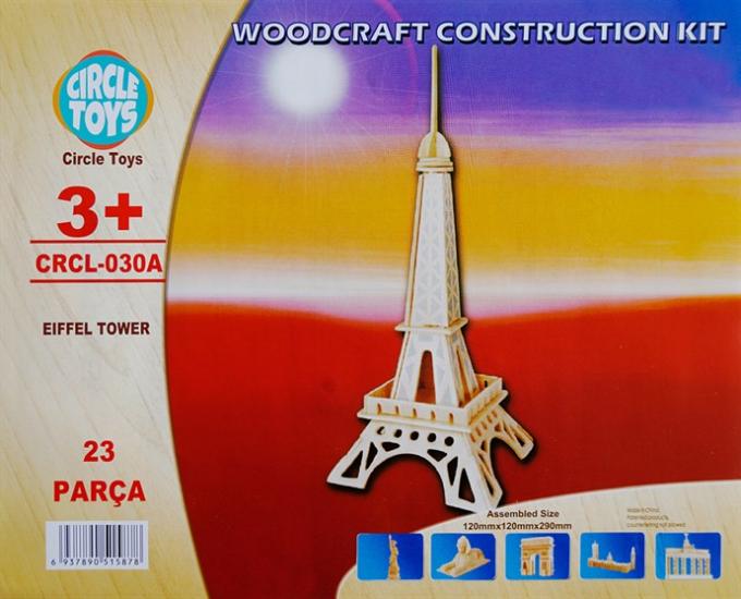 Circle Toys Eiffel Tower (Eyfel Kulesi) Ahşap Maket