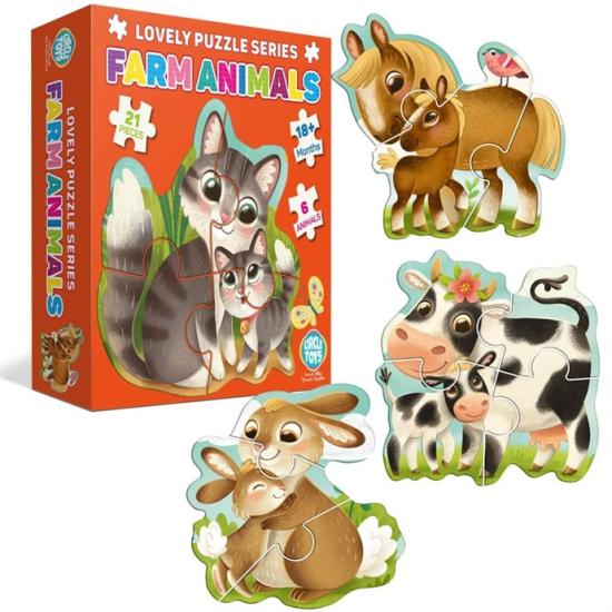 Circle Toys Lovely Puzzle Farm Anımals