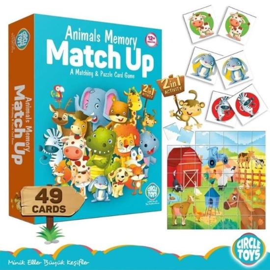 Circle Toys Animals Memory Match Up