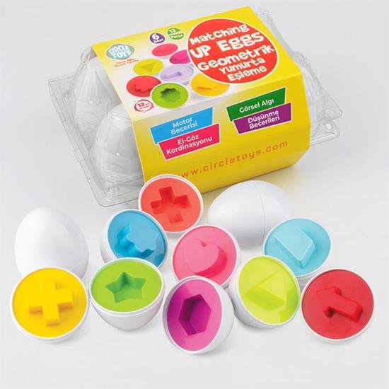 Circle Toys 6 Lı Geometrik Yumurta