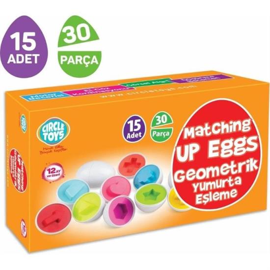 Circle Toys  Kutulu 15’li Geometrik Yumurta