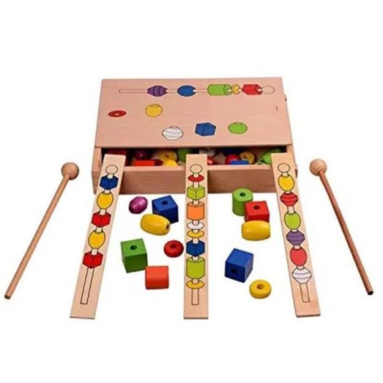 Circle Toys Ahşap Boncuk Dizme