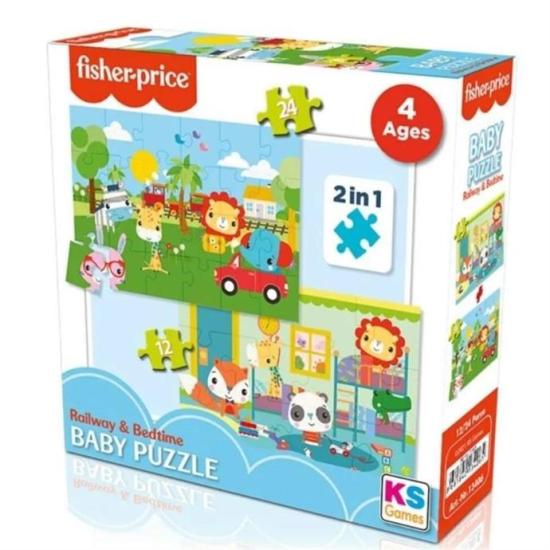 KS Games Fisher Price Baby Puzzle 12+24 Parça Puzzle