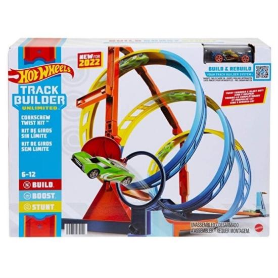 Hot Wheels Track Builder Spiral Dönüşlü Pist Seti