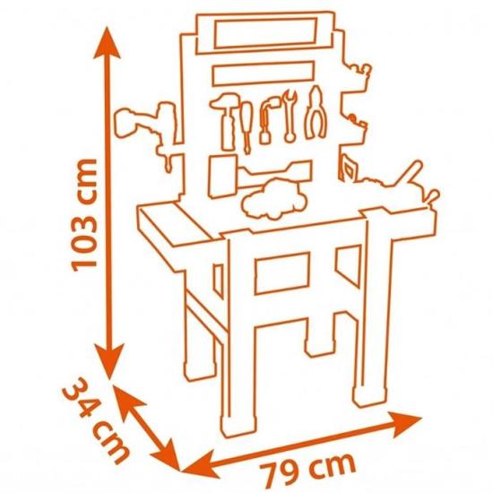 Smoby Black & Decker Bricolo Tamir Tezgahı