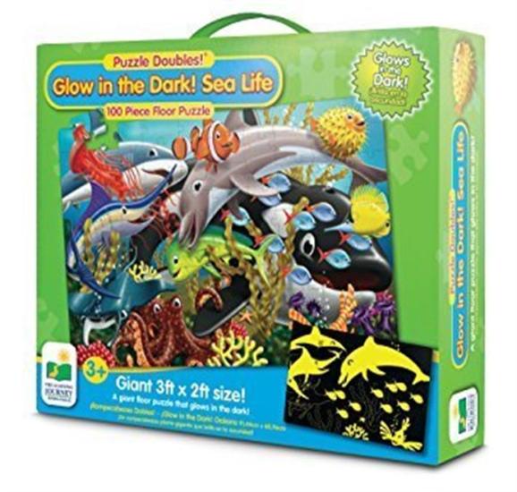 The Learning Journey 100 Parça Deniz Canlıları Fosforlu Yer Puzzle