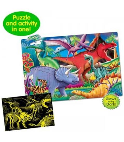 The Learning Journey Dinazor 100 Parça Fosforlu Yer Puzzle