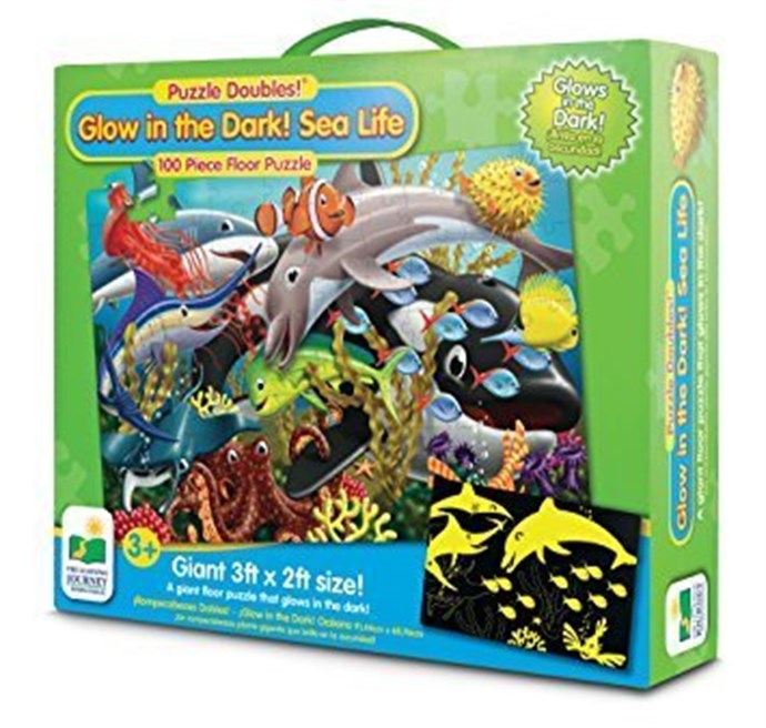 The%20Learning%20Journey%20100%20Parça%20Deniz%20Canlıları%20Fosforlu%20Yer%20Puzzle